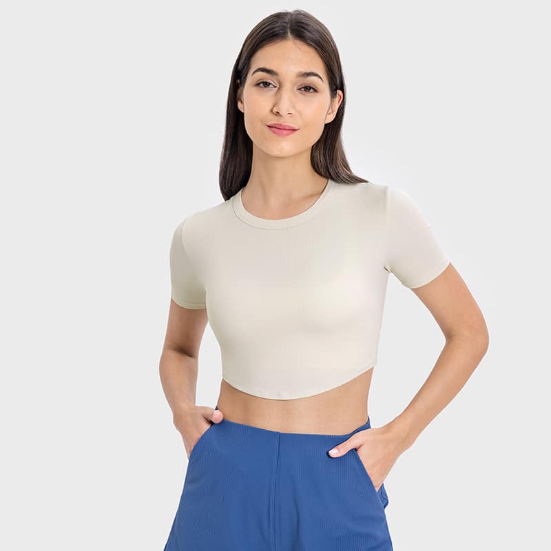Crop top de manga corta - Imagen 2