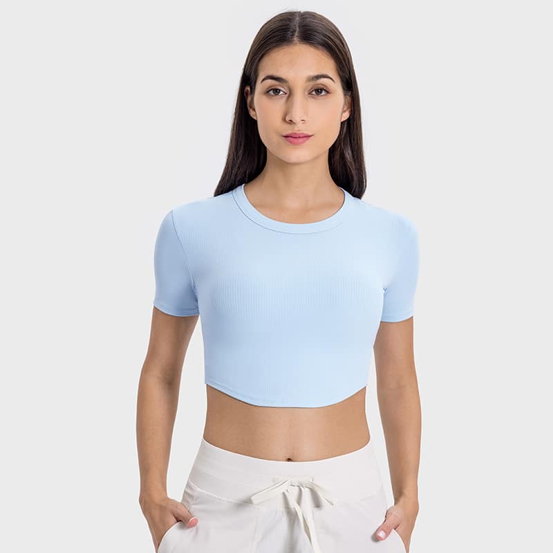 Crop top de manga corta - Imagen 3