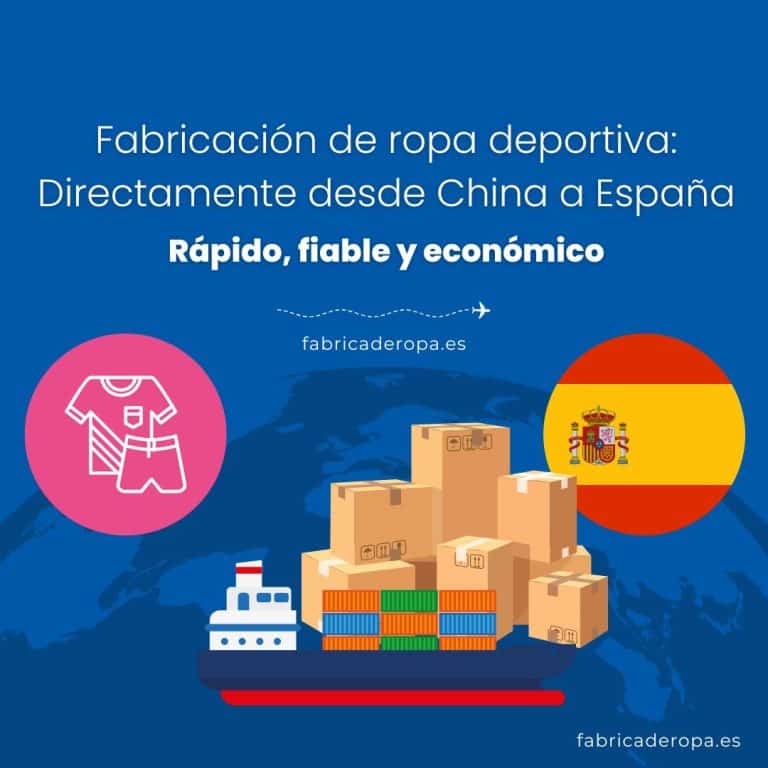 Transporte internacional eficiente de ropa deportiva desde China a España, entrega rápida y segura para mayoristas